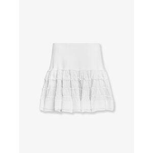 Alaia Women Ruffle Virgin Wool Skirt